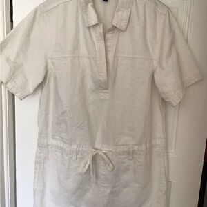 Universal Thread white Collared Shirt Dress